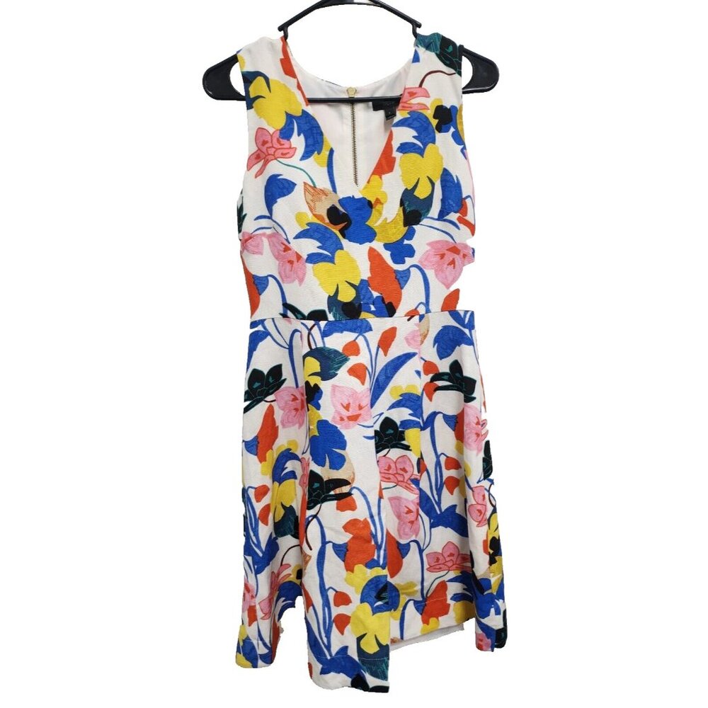 J. Crew Womens Flora A-Line Dress XS Linen‎ Blend Sleeveless Preppy Casual